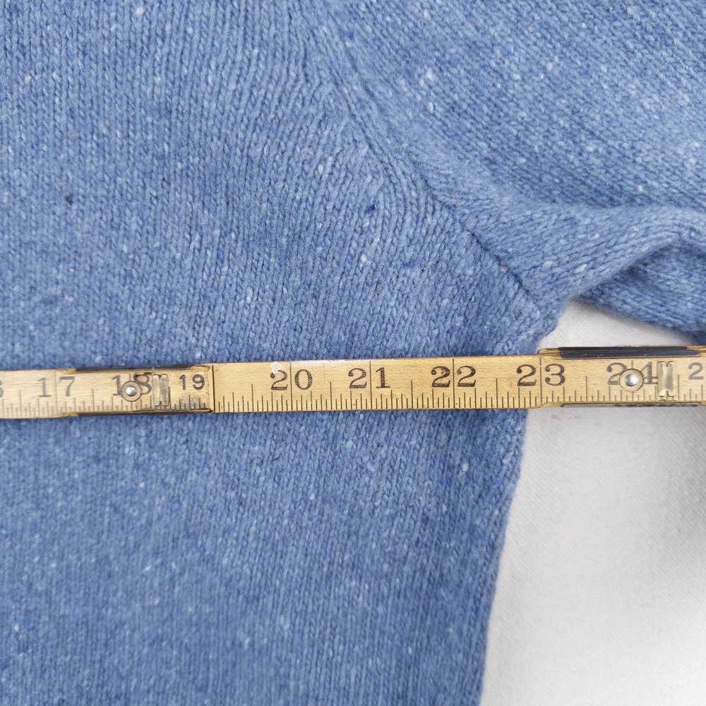 Polo Ralph Lauren Men's Large Blue Speckled Wool Blend Crew Neck Sweater - Picture 11 of 14